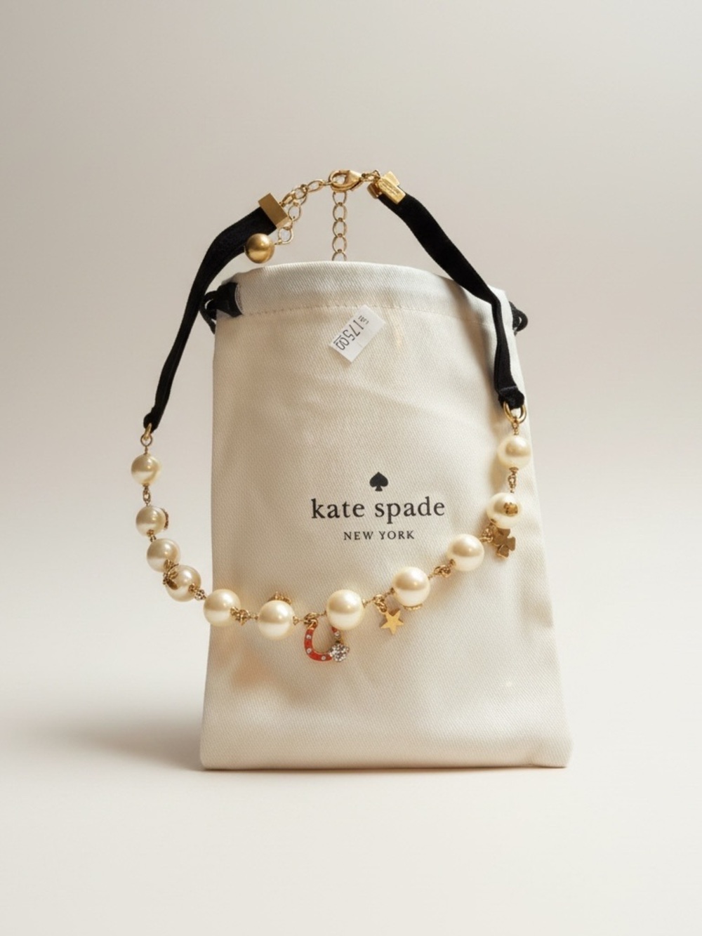 Kate spade New York pearl necklace charms - Picture 2 of 2